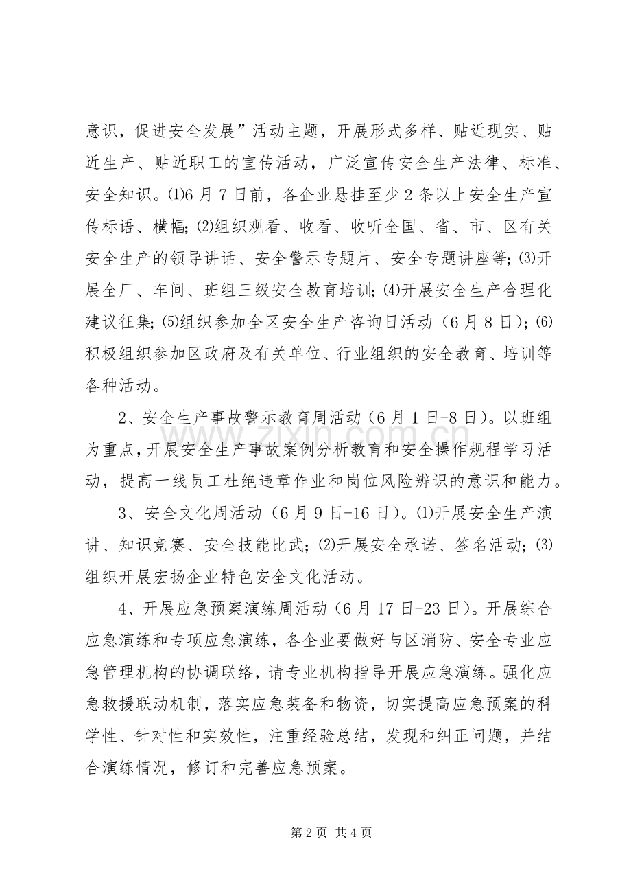 工信委XX年安全生产月活动实施方案.docx_第2页