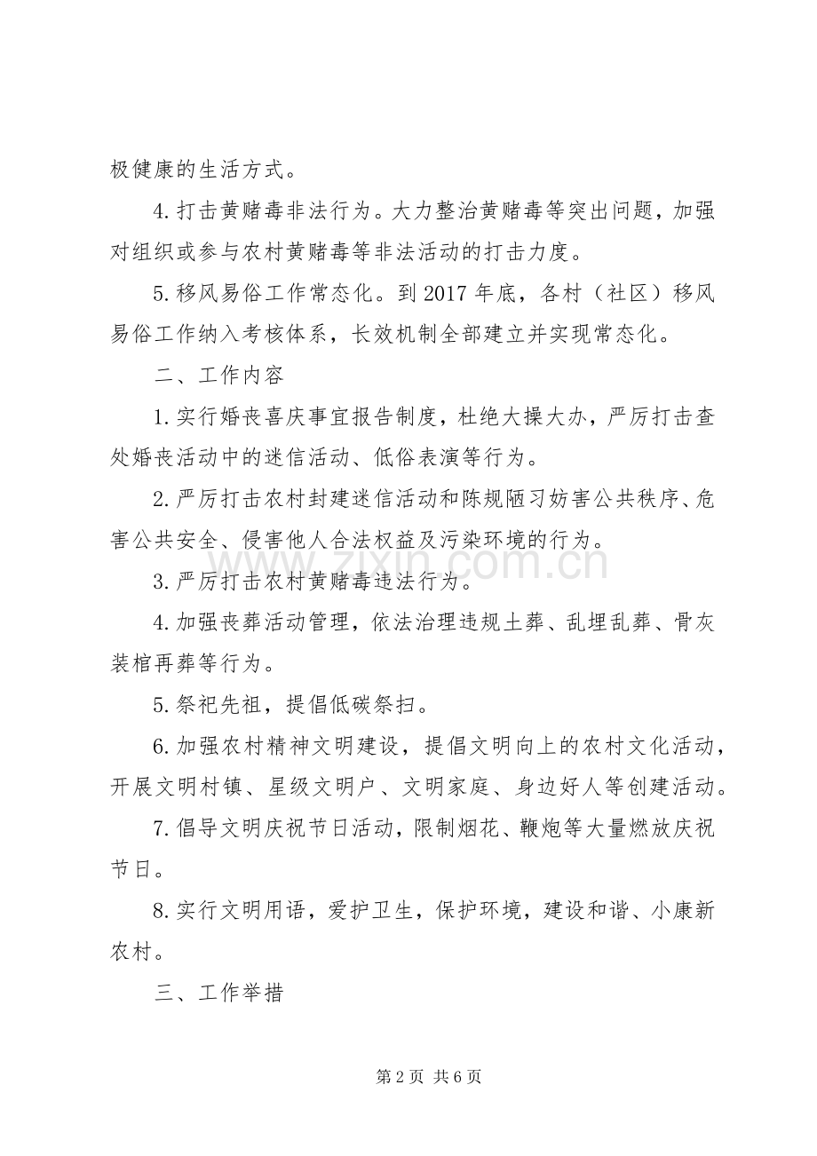 移风易俗树文明乡风方案.docx_第2页