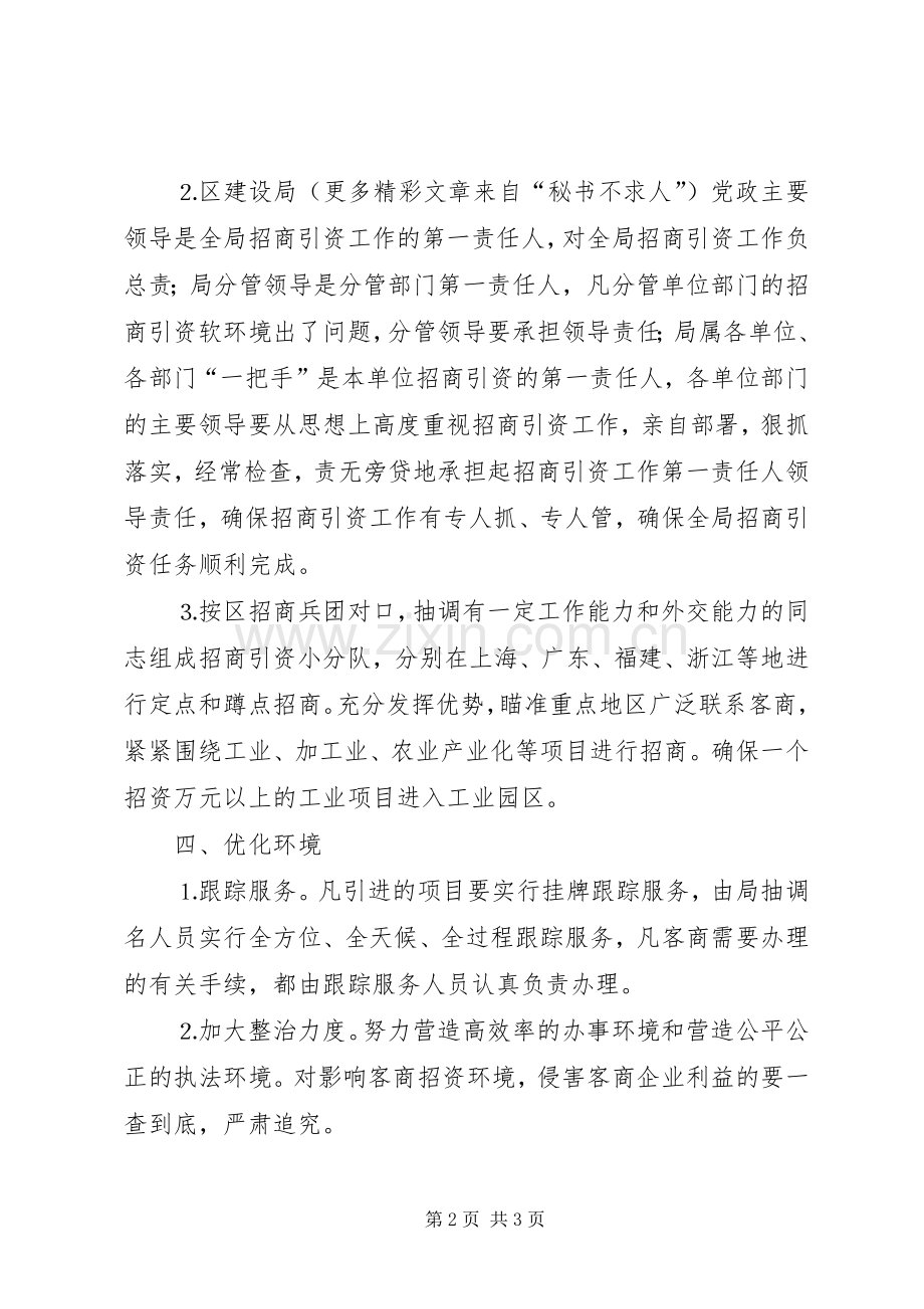 某建设局招商引资工作实施方案.docx_第2页