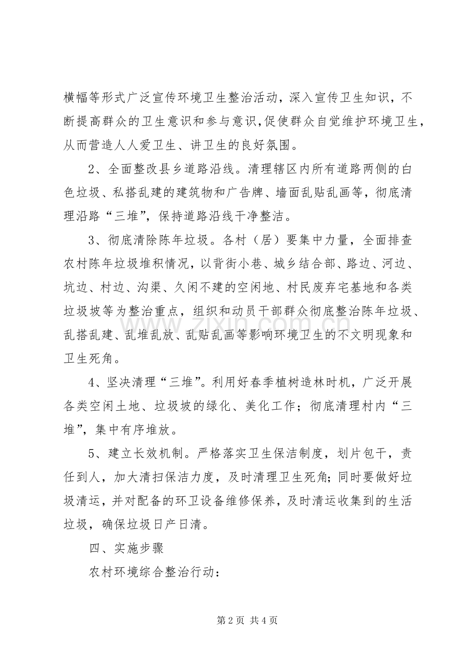 农村垃圾整治行动方案.docx_第2页