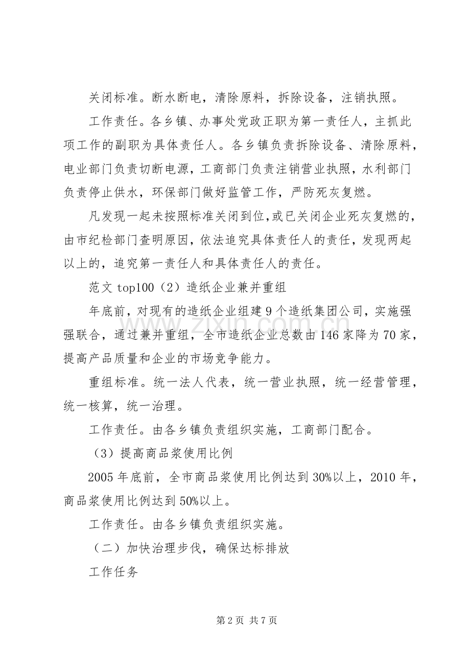 XX市水污染综合整治方案 .docx_第2页