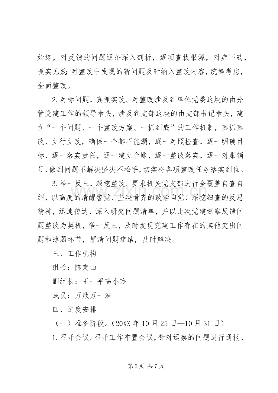 关于落实区党工委巡察组反馈问题及意见的整改实施方案.docx_第2页