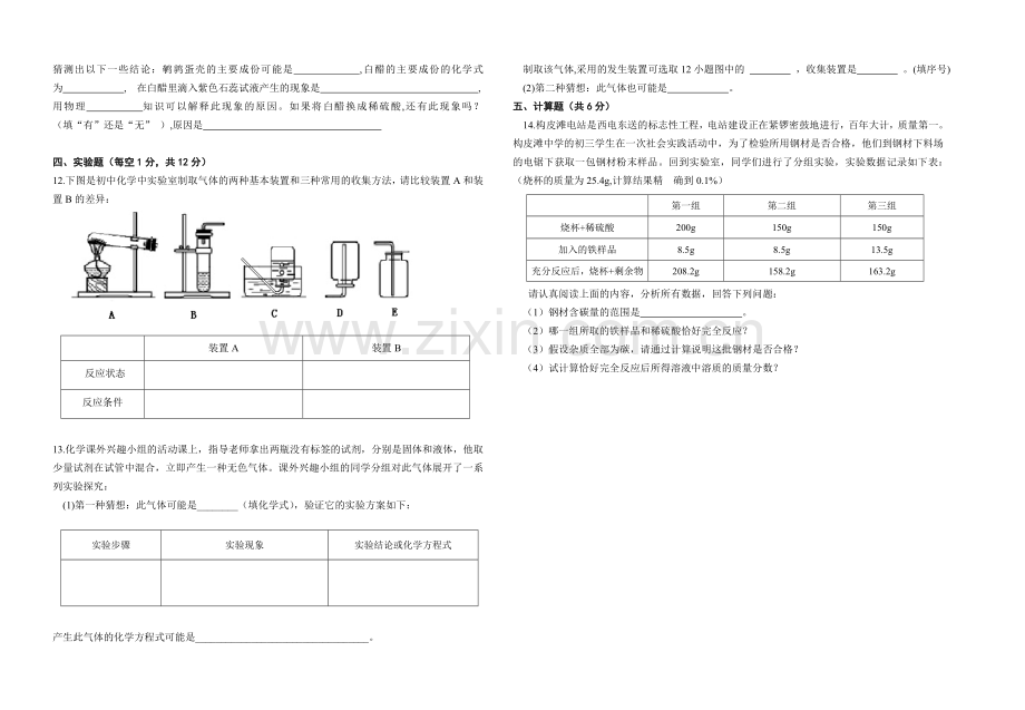 初中化学中考复习题.doc_第2页