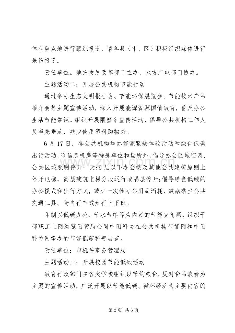 市团委节能宣传周活动实施方案.docx_第2页