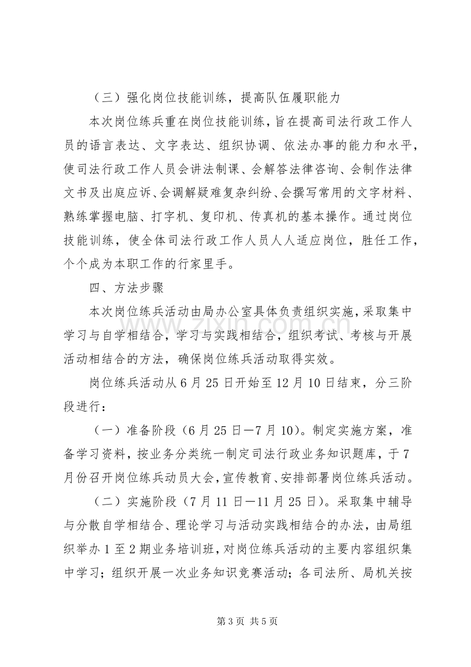 司法局岗位大练兵活动实施方案.docx_第3页