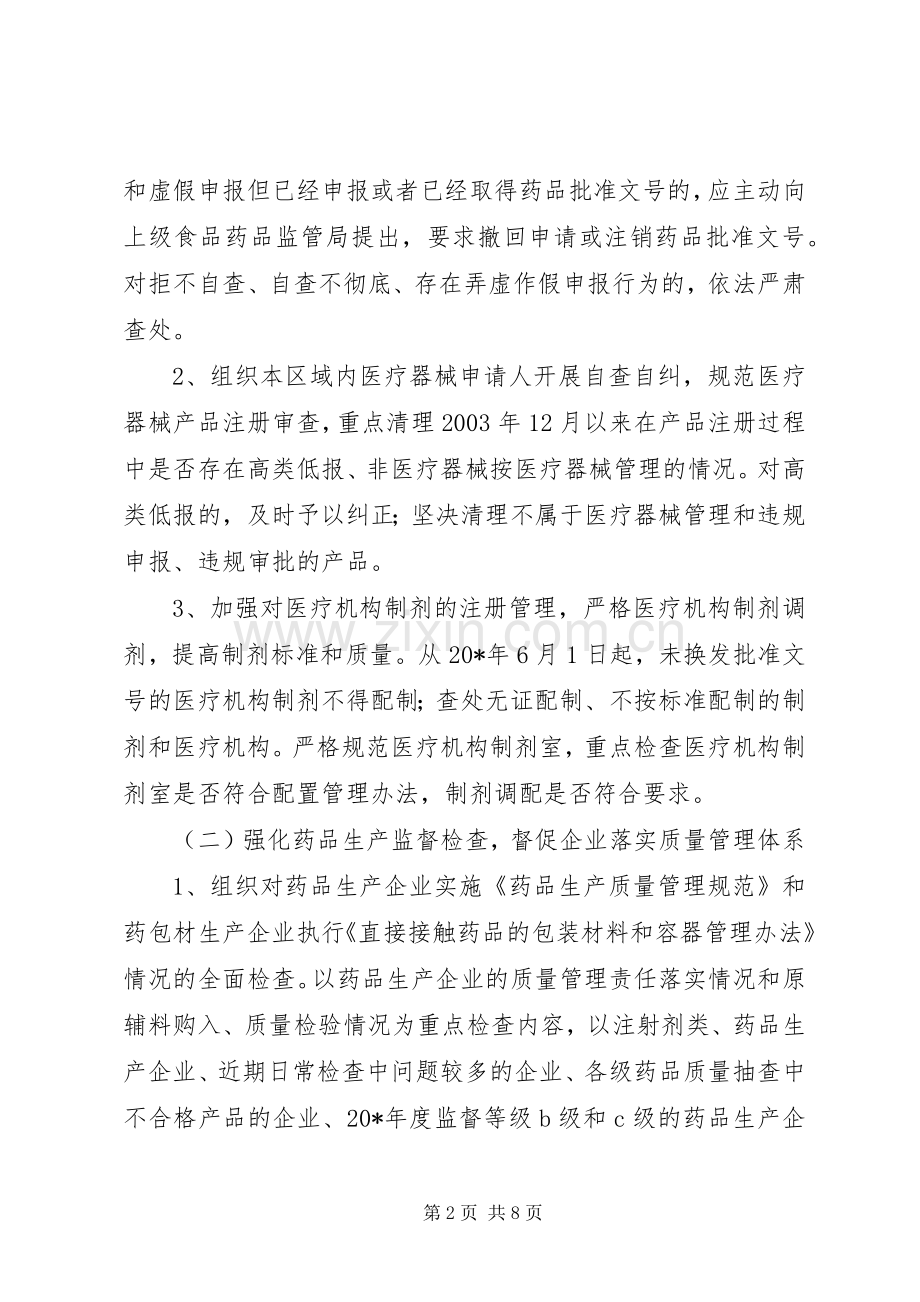 药监局规范药品市场秩序工作实施方案.docx_第2页