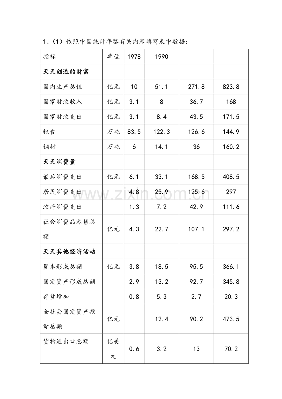 2024年国民经济核算形成性考核第一题.doc_第1页