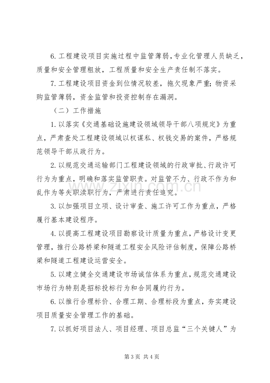 关于工程建设领域突出问题专项治理工作实施方案 .docx_第3页