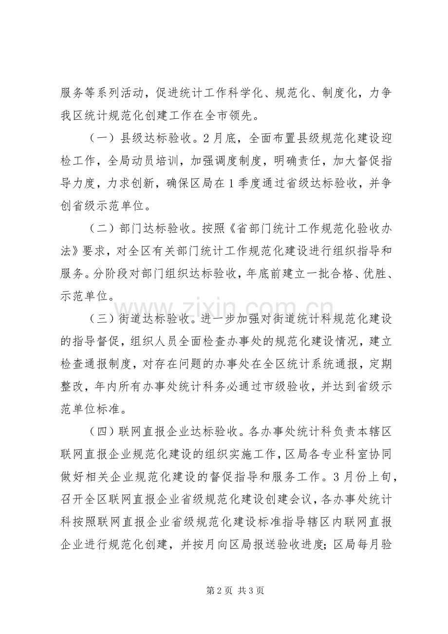 统计工作规范化建设指导实施方案.docx_第2页