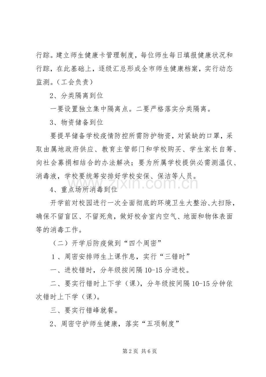 中学开学疫情防控工作实施方案.docx_第2页