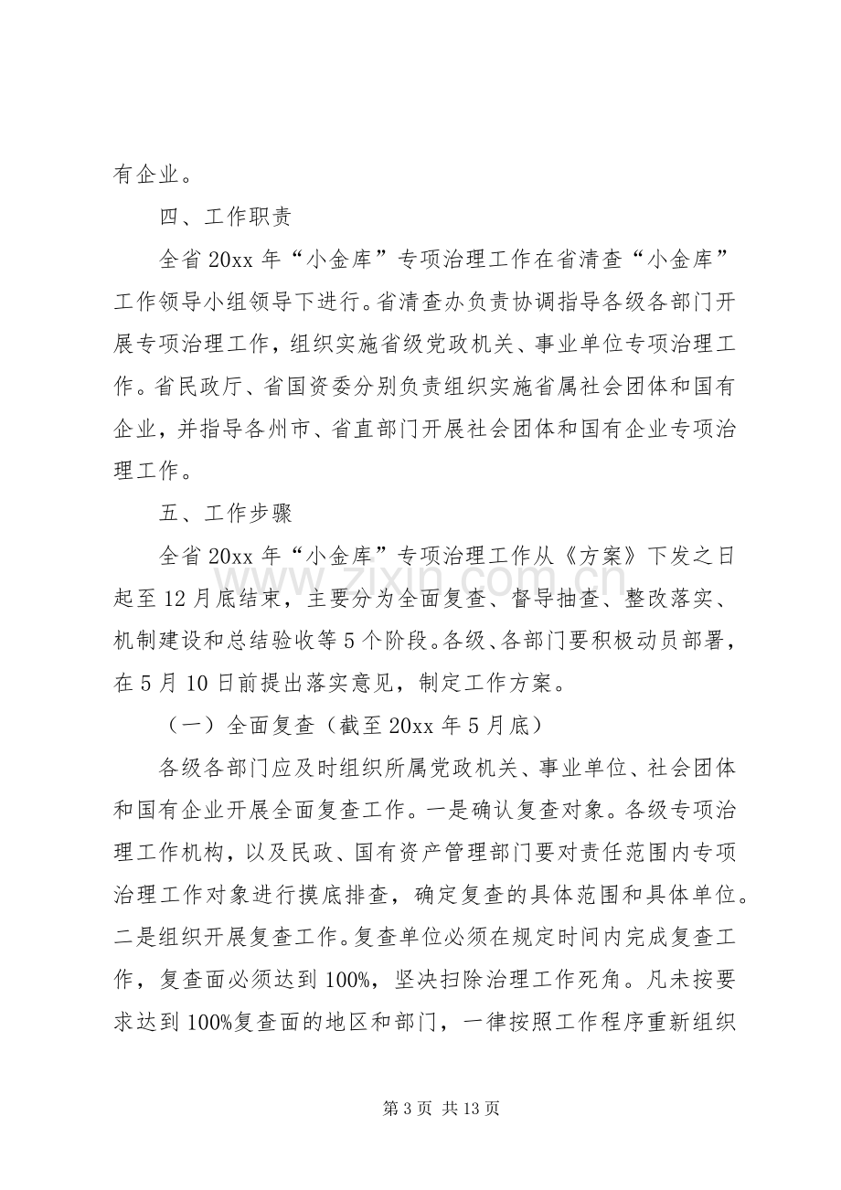 省财政厅“小金库”专项治理工作方案.docx_第3页