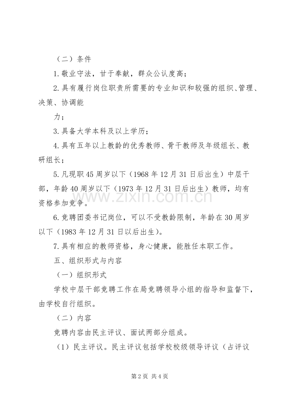 医院中层干部竞聘方案.docx_第2页