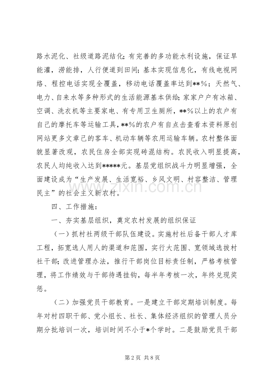 建设社会主义新农村实施方案 .docx_第2页