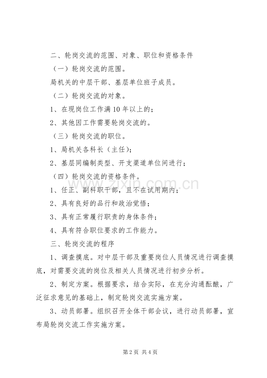 科级干部轮岗交流工作方案.docx_第2页