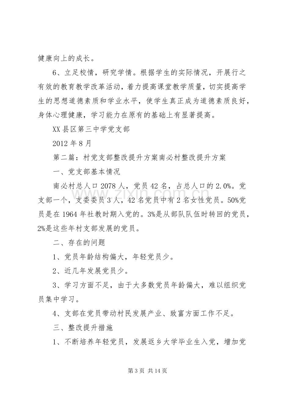 村党支部整改提升实施方案.docx_第3页