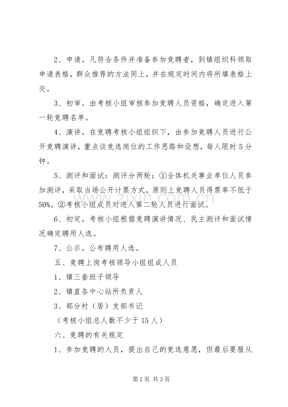 镇中层干部竞聘实施方案.docx_第2页