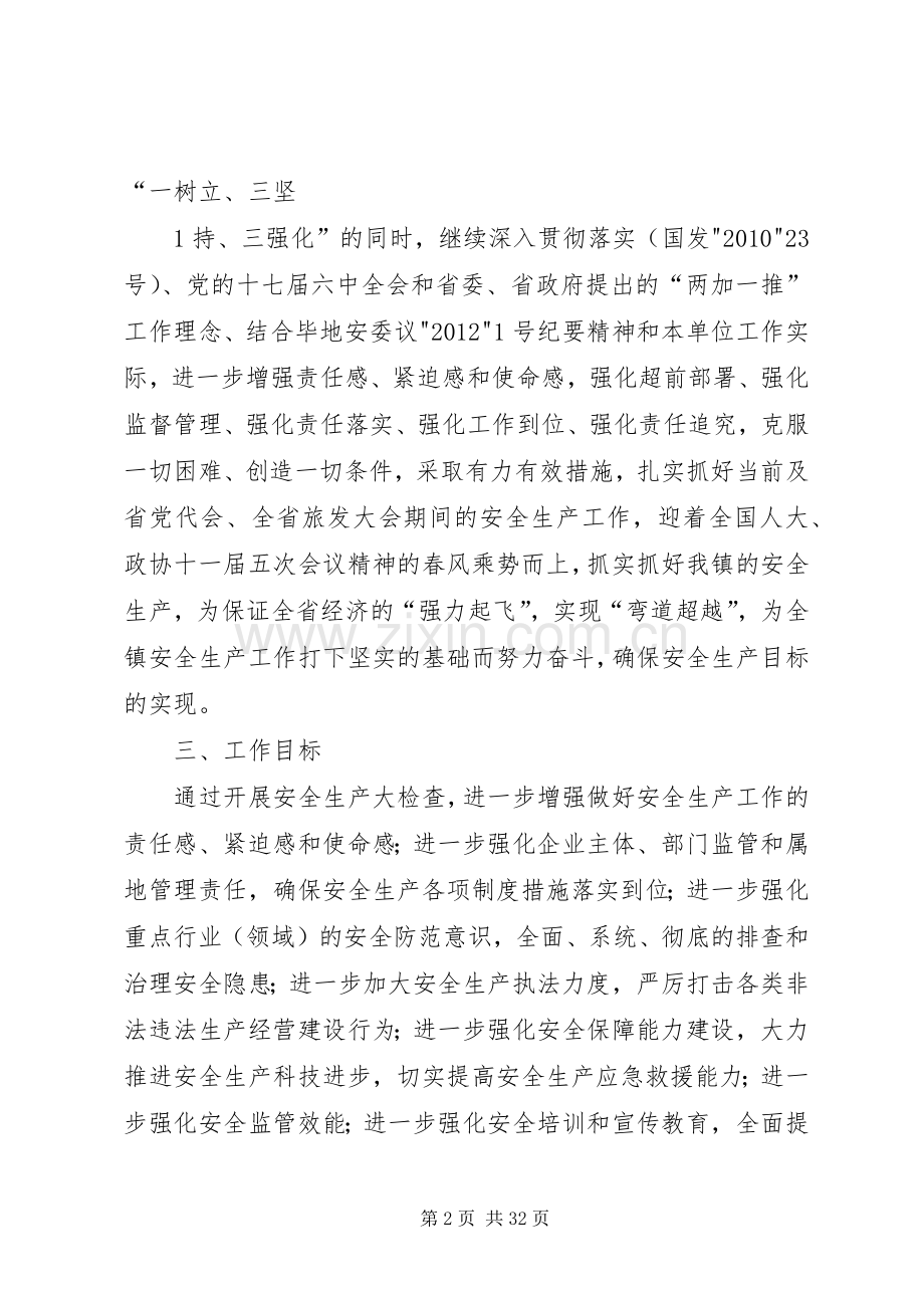 威XX县区猴场镇全省党代会、旅发大会期间安全生产大检查实施方案.docx_第2页