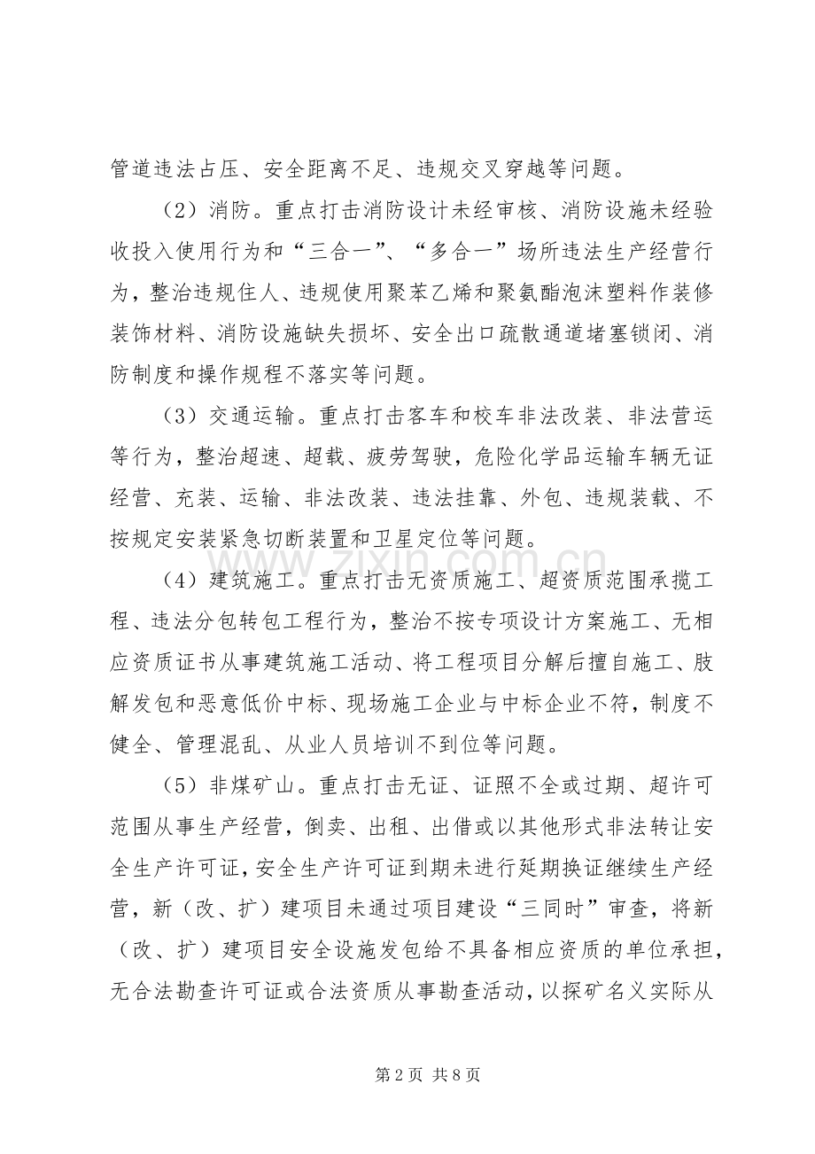 打非治违专项行动整治工作实施方案.docx_第2页