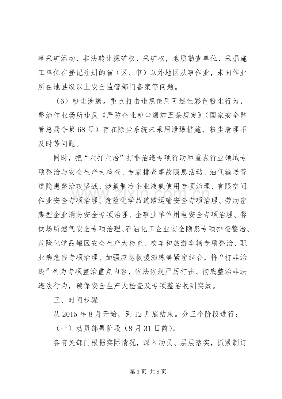 打非治违专项行动整治工作实施方案.docx_第3页