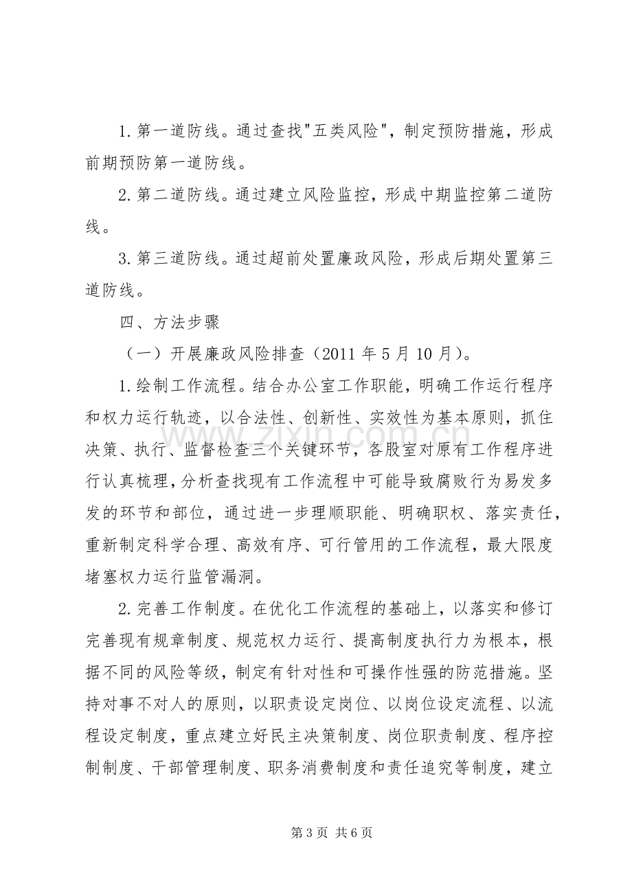 中学廉政风险防控机制建设工作方案 .docx_第3页