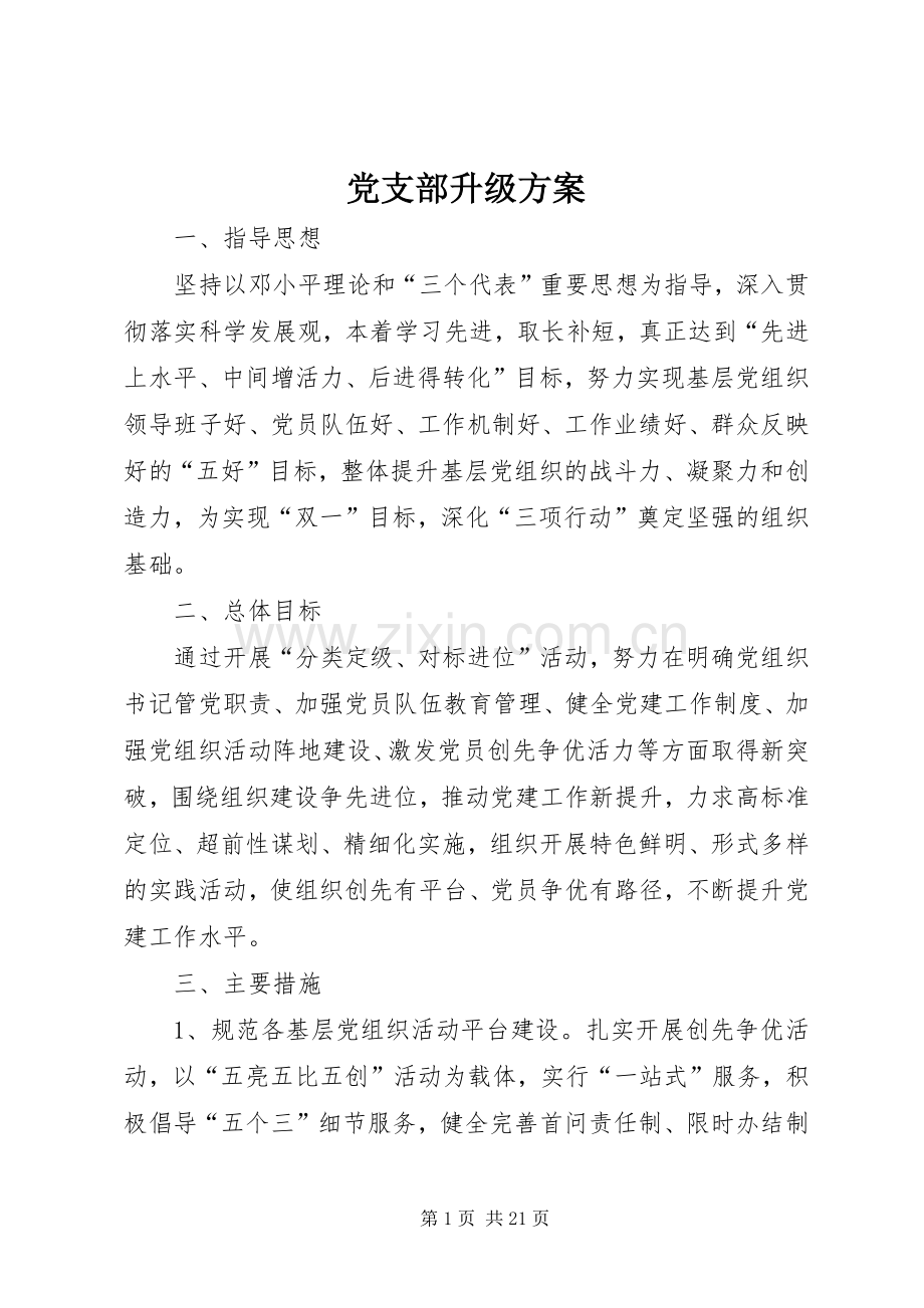 党支部升级实施方案.docx_第1页