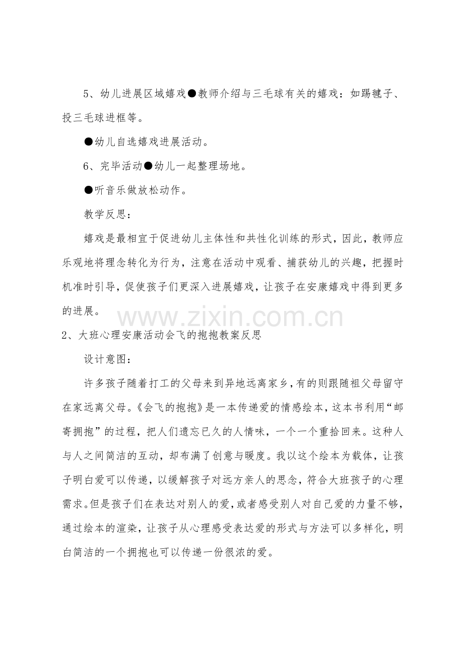 大班健康会飞的毽子教案反思.doc_第3页