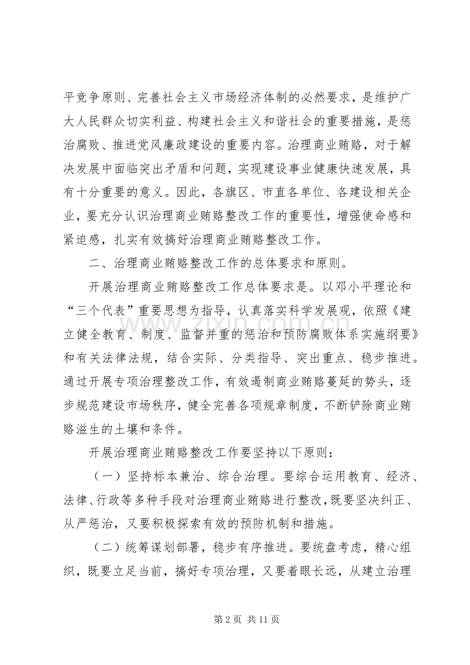 治理商业贿赂专项工作整改实施方案.docx_第2页