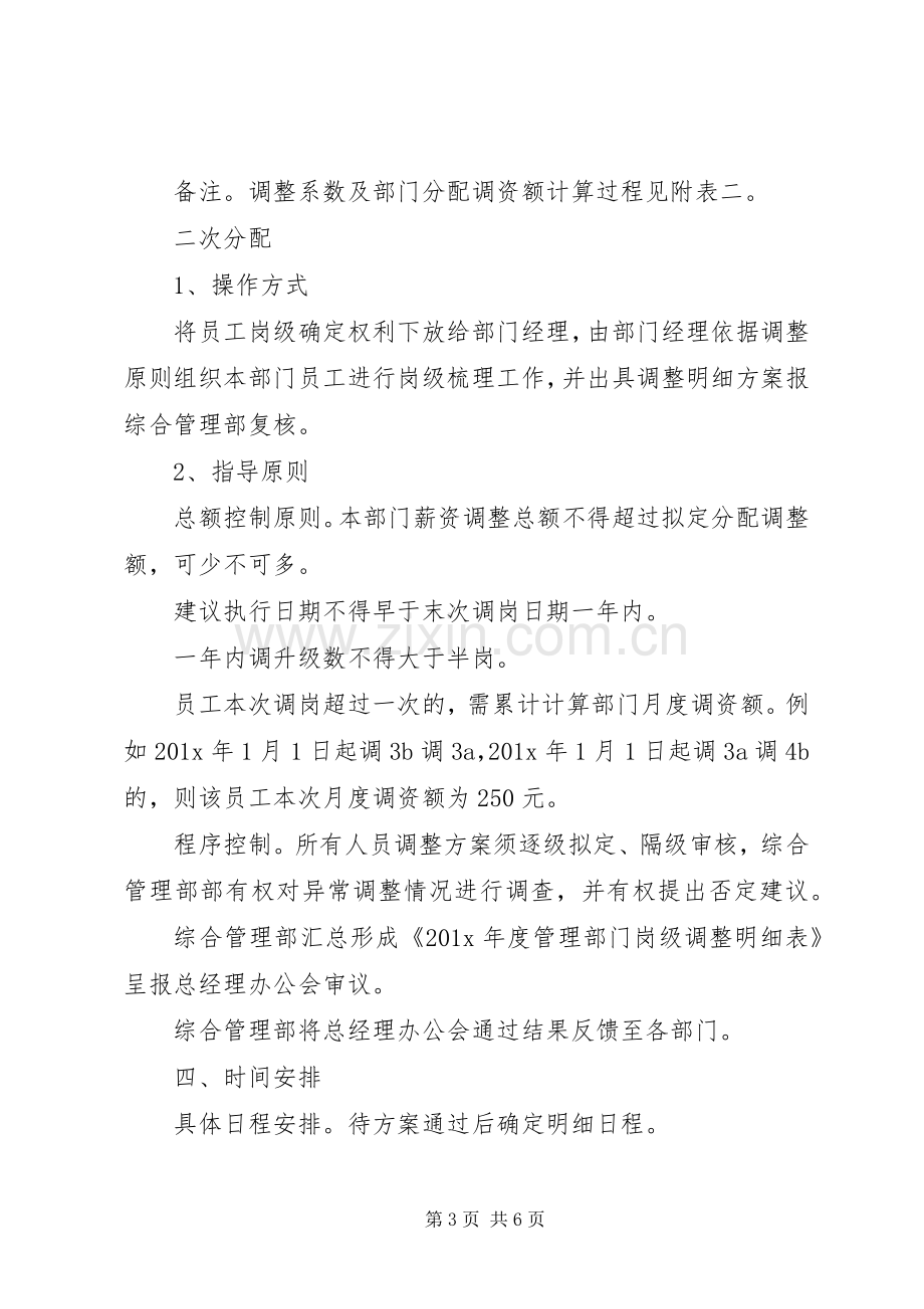 XX年工资调整实施方案.docx_第3页