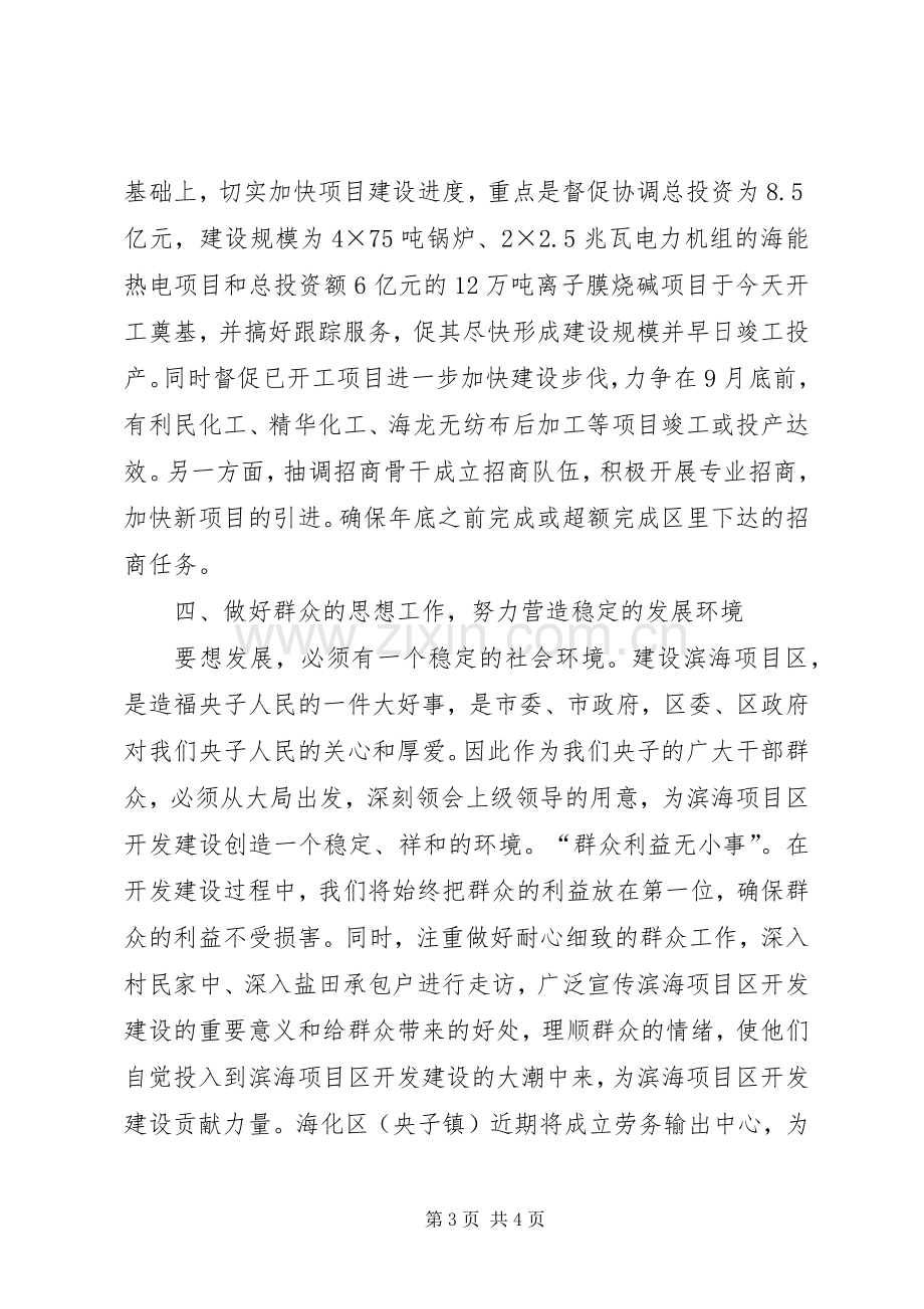 在滨海项目区开发建设动员大会上的表态发言.docx_第3页