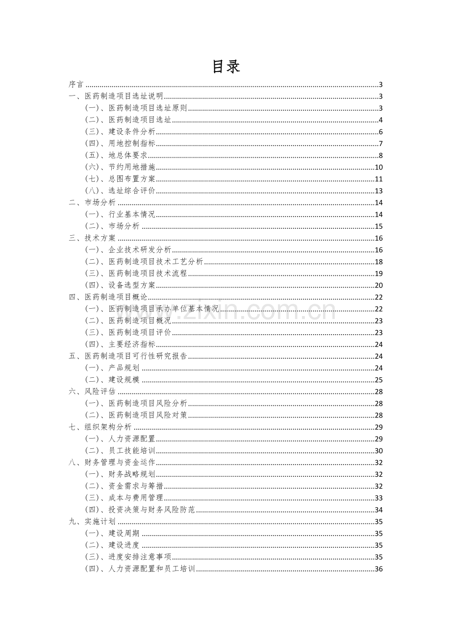 医药制造项目可行性研究报告.docx_第2页