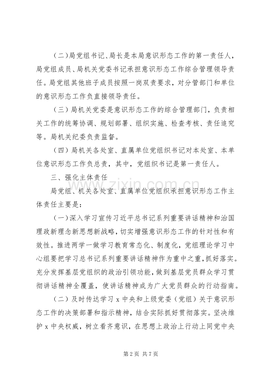 局落实党组织意识形态工作责任制方案.docx_第2页