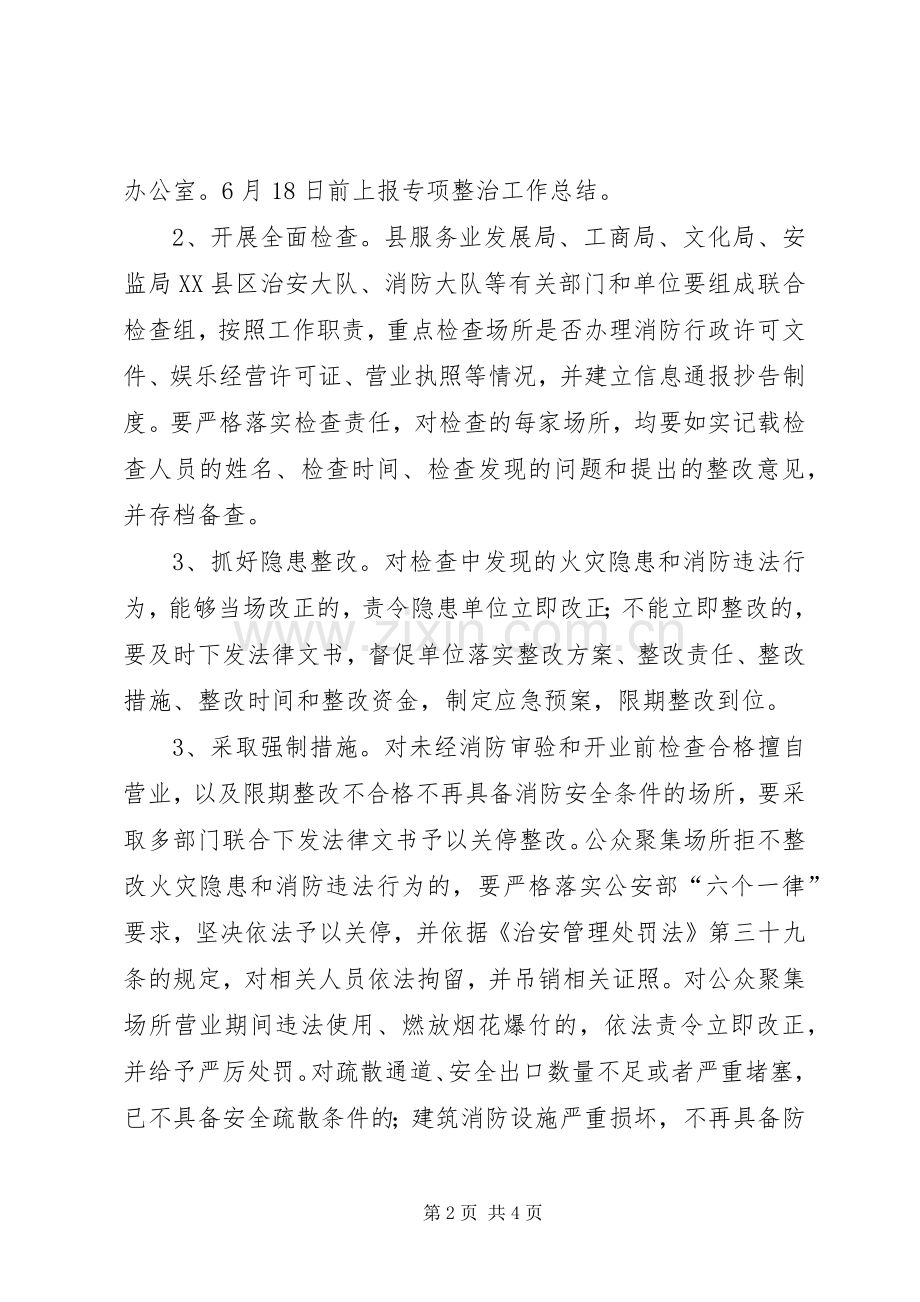 公众聚集场所消防安全行动实施方案.docx_第2页