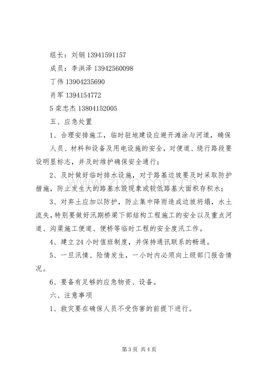 安全稳定及防汛应急处理预案.docx_第3页