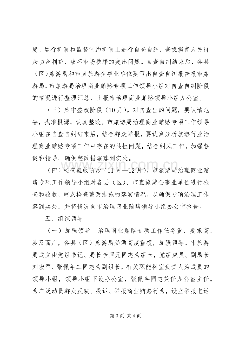 旅游系统治理商业贿赂专项工作方案.docx_第3页