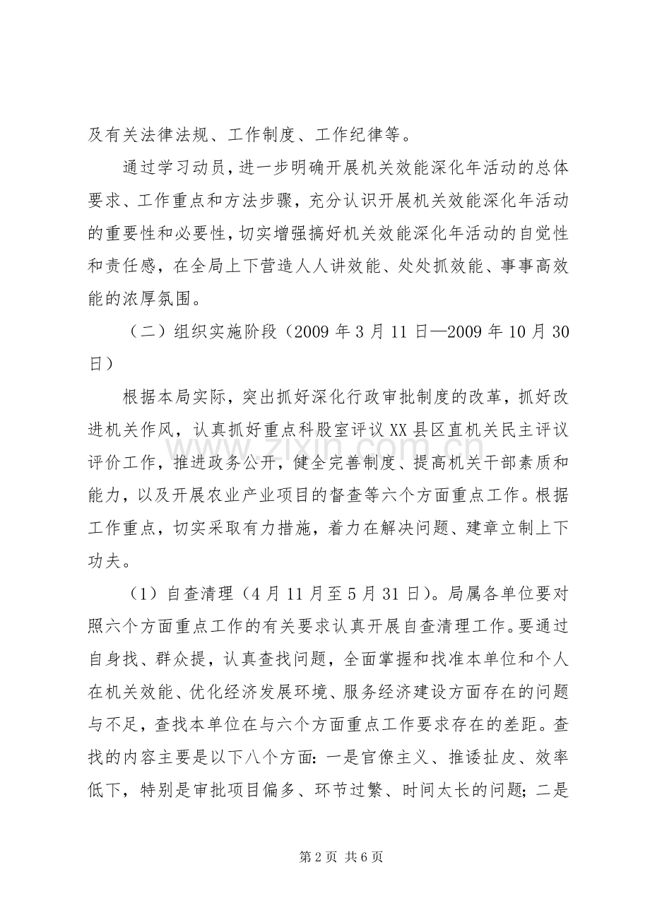 农业局“深化机关效能年”活动实施方案.docx_第2页