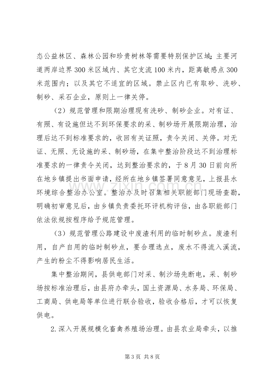 县水环境综合整治专项行动工作实施方案.docx_第3页