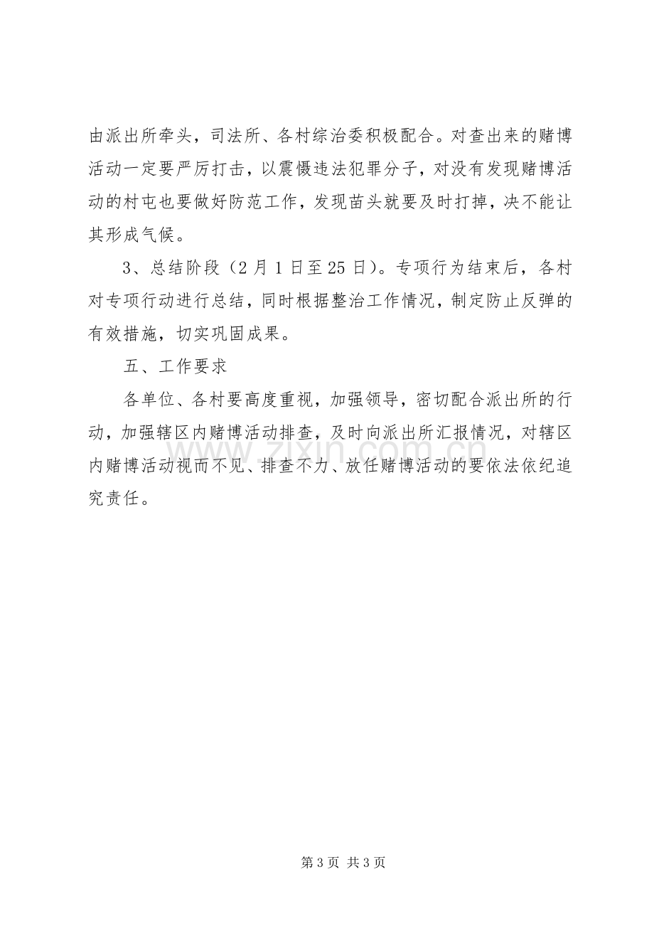 公安机关禁毒专项行动乡镇开展禁赌活动专项行动实施方案.docx_第3页