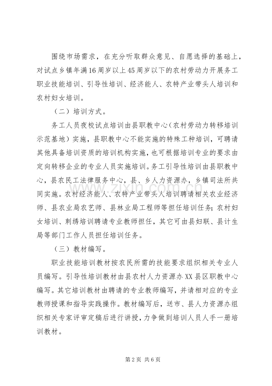 务工人员夜校培训实施方案.docx_第2页