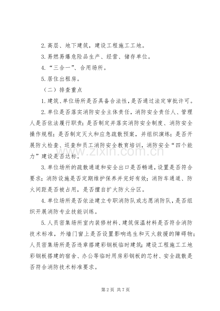 街道火灾隐患排查整治实施方案.docx_第2页