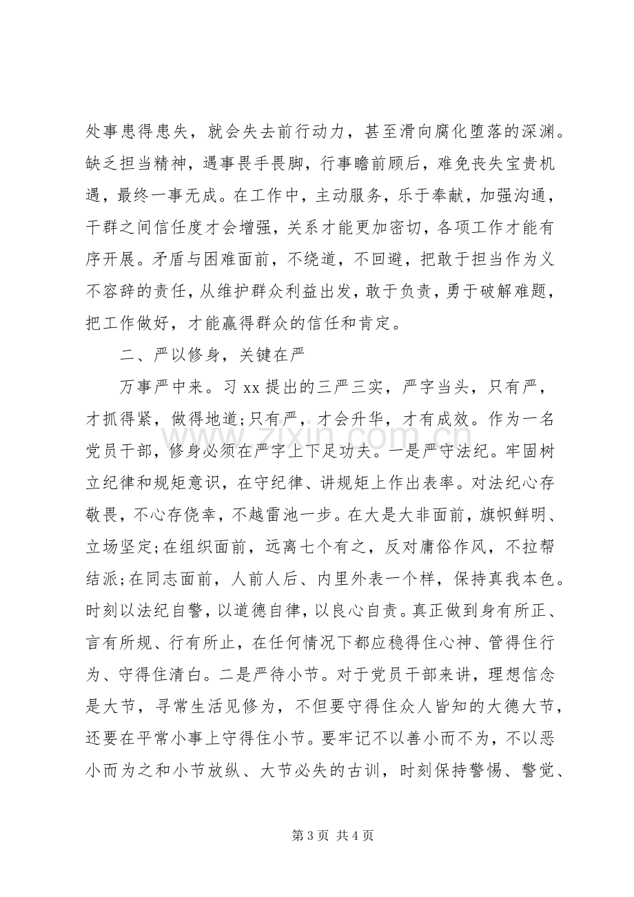 “三严三实”专题研讨会发言3篇.docx_第3页