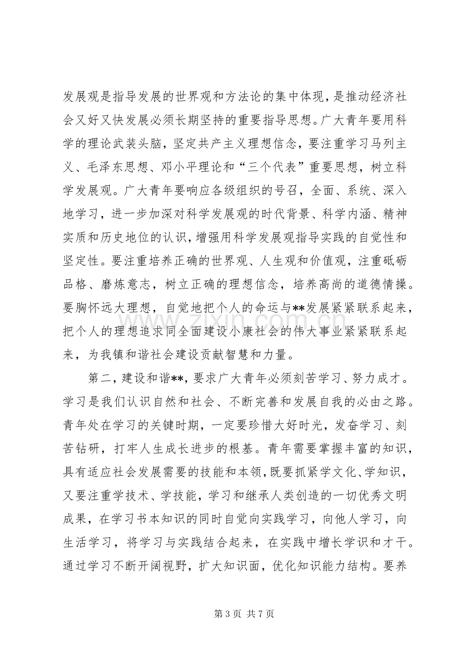 党委书记在乡镇共青团委代表大会上的讲话.docx_第3页