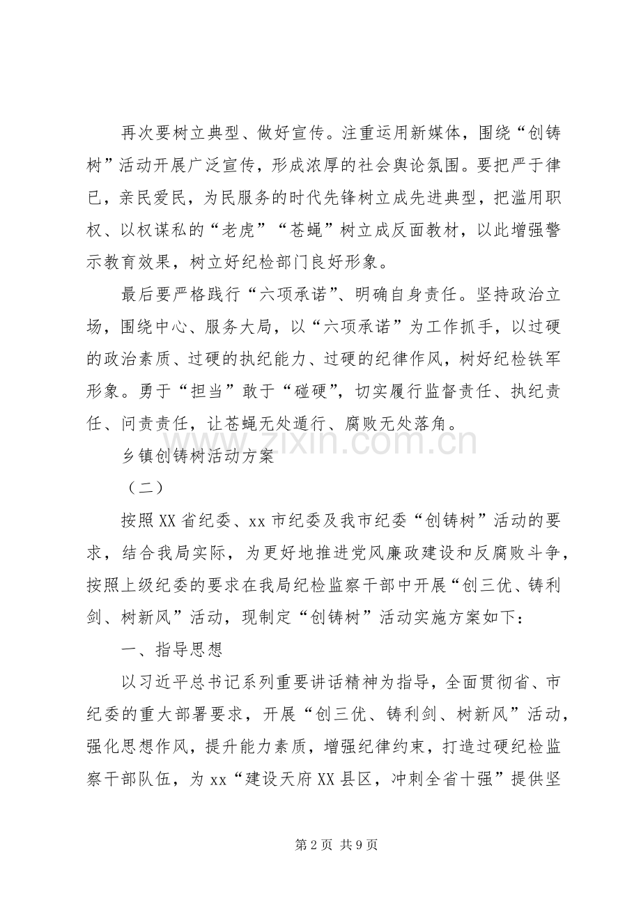 乡镇创铸树活动实施方案.docx_第2页