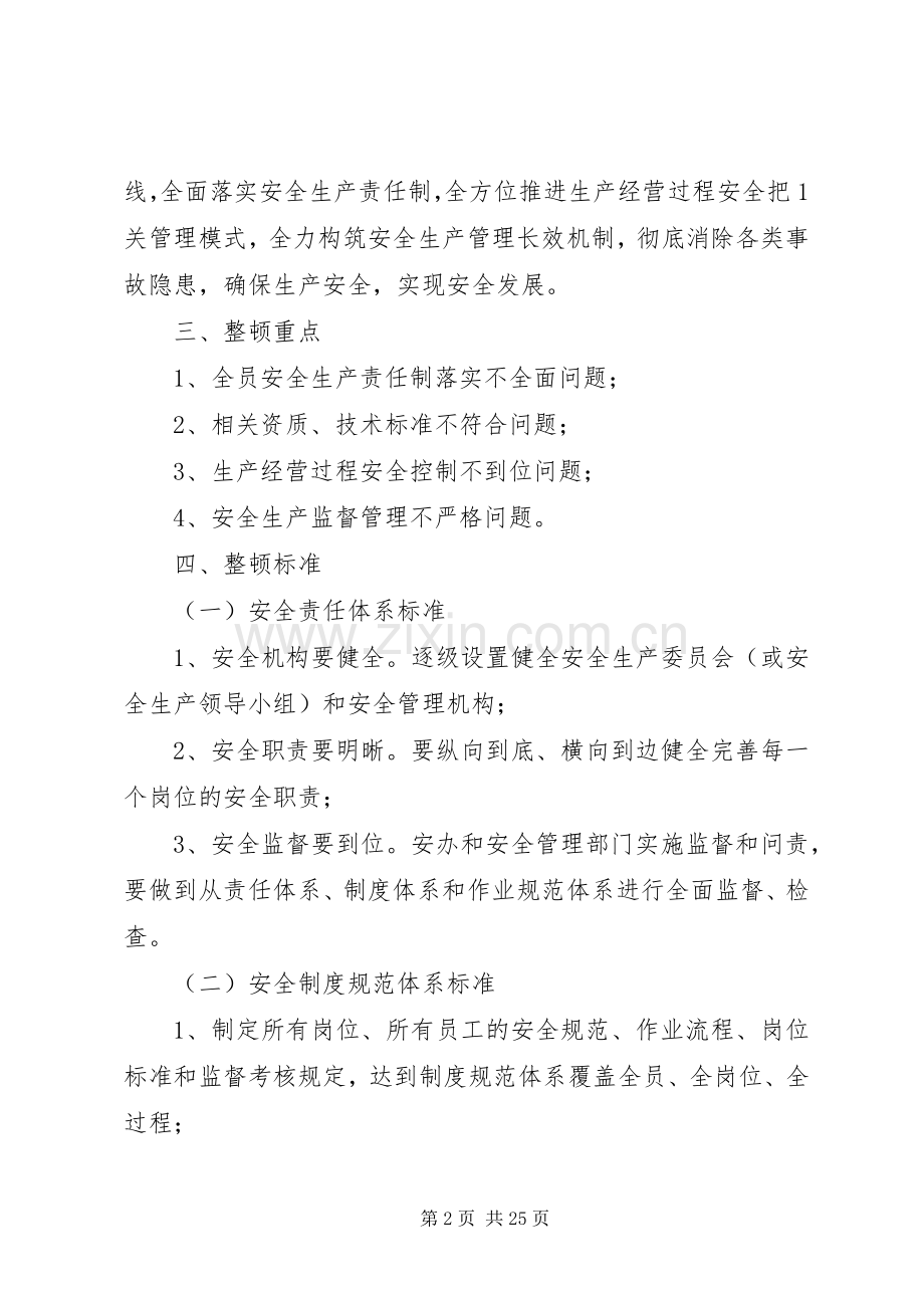 宁阳公司开展安全生产大整顿活动的实施方案.docx_第2页