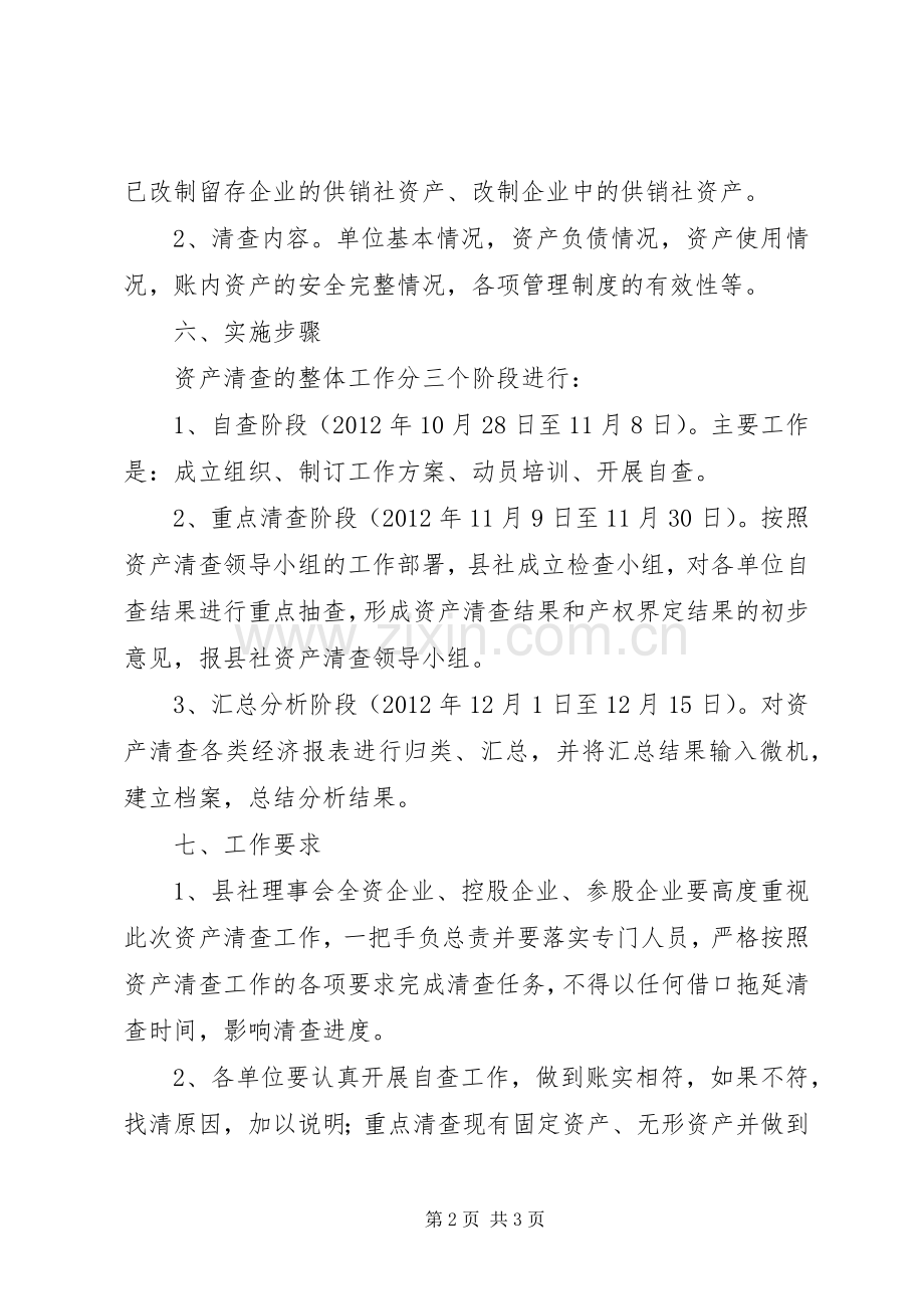 供销社资产清查工作实施方案.docx_第2页