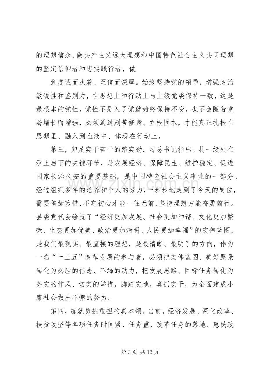 乡镇党委书记在两学一做专题讨论会上的发言稿.docx_第3页