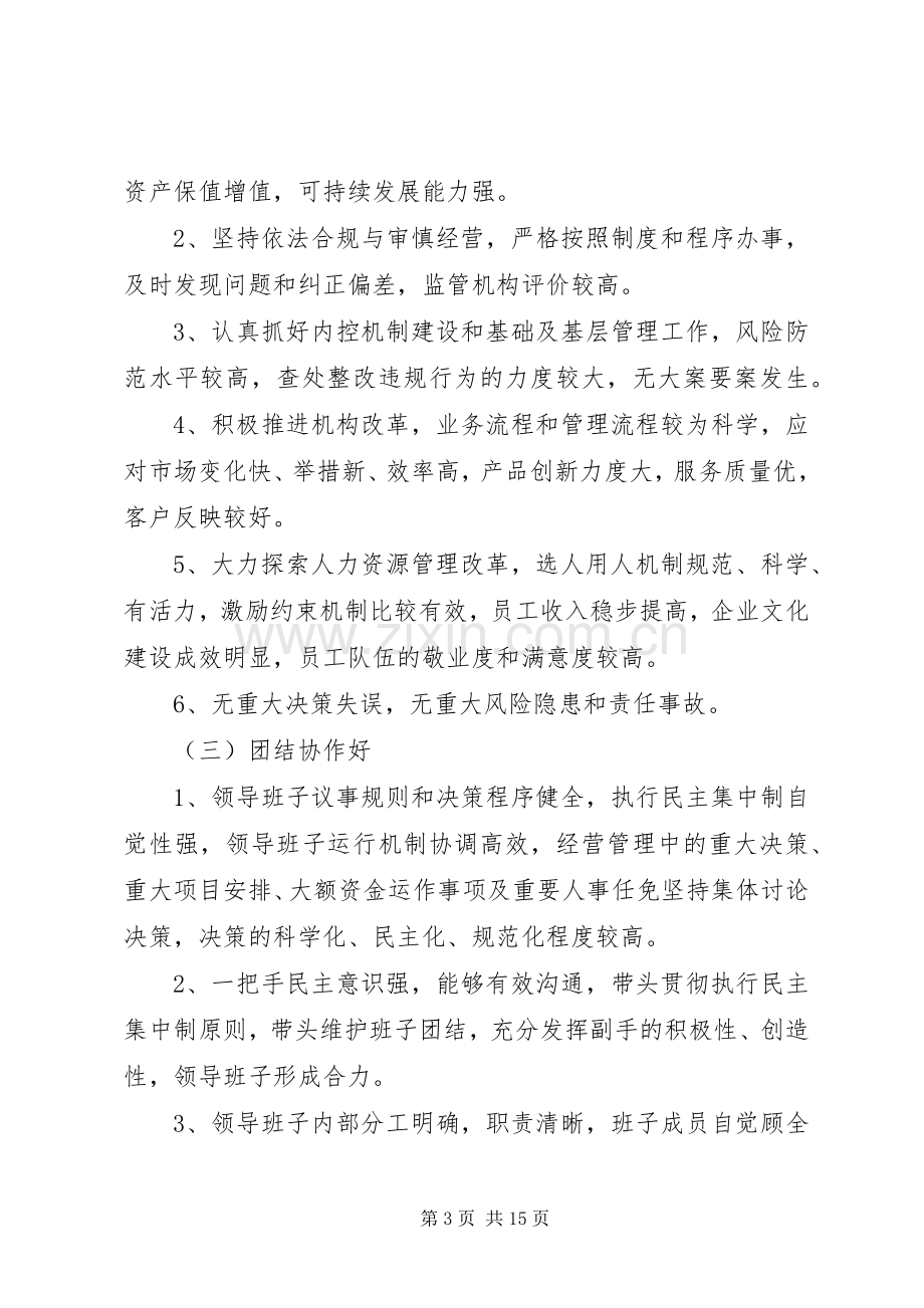 银行创建四好领导班子活动方案.docx_第3页