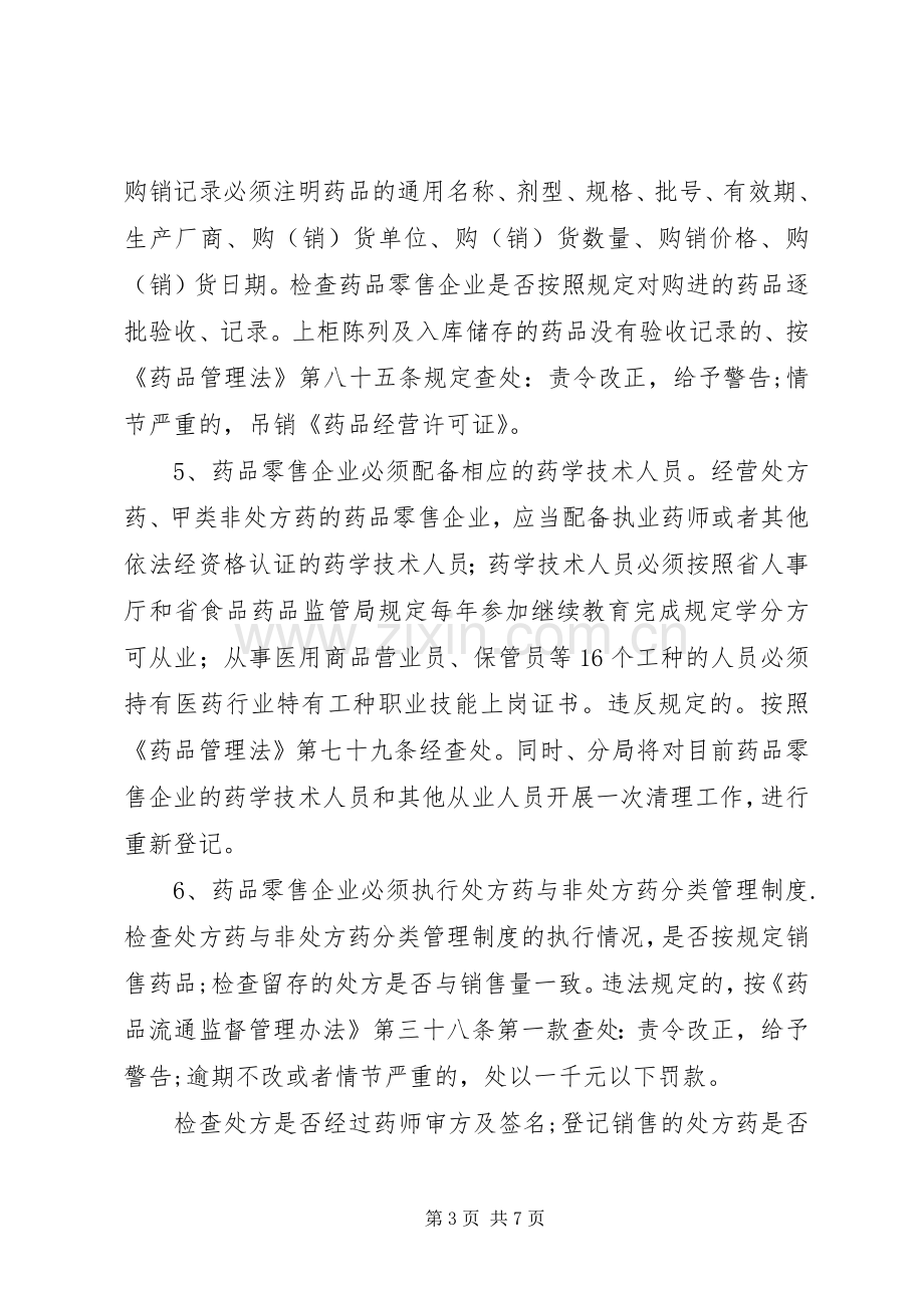 药品零售企业专项检查工作方案.docx_第3页