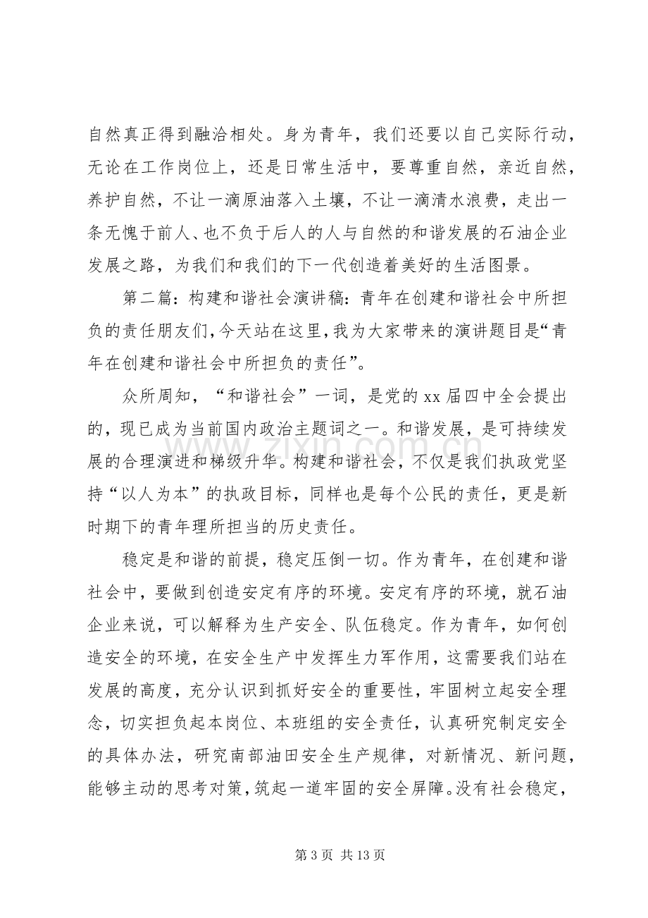 演讲稿：青年在创建和谐社会中所担负的责任.docx_第3页