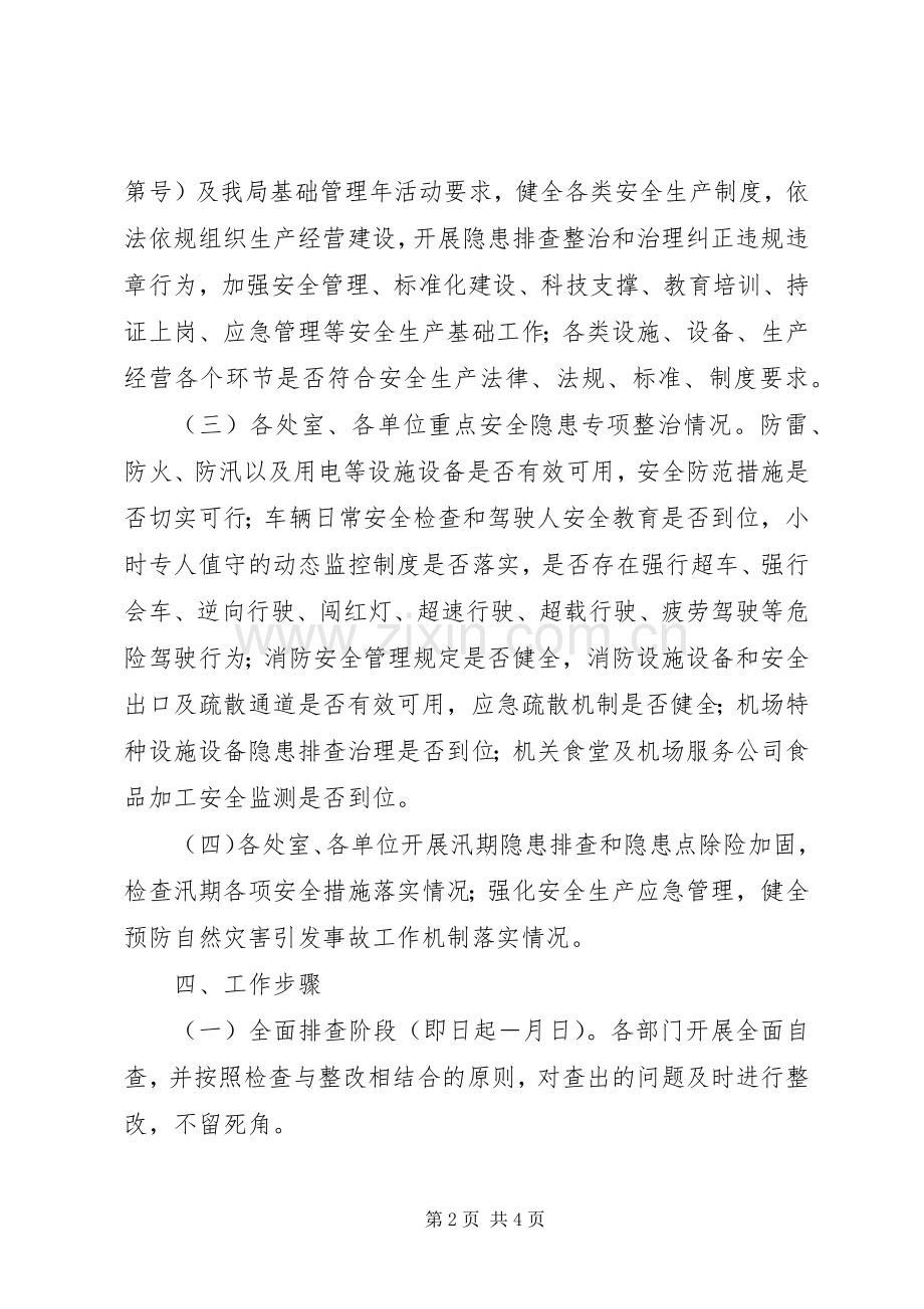 民航局安全生产大检查工作实施方案.docx_第2页