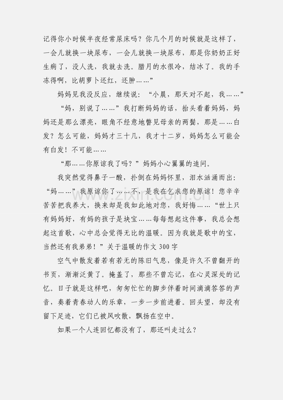 关于温暖的作文800字.docx_第2页